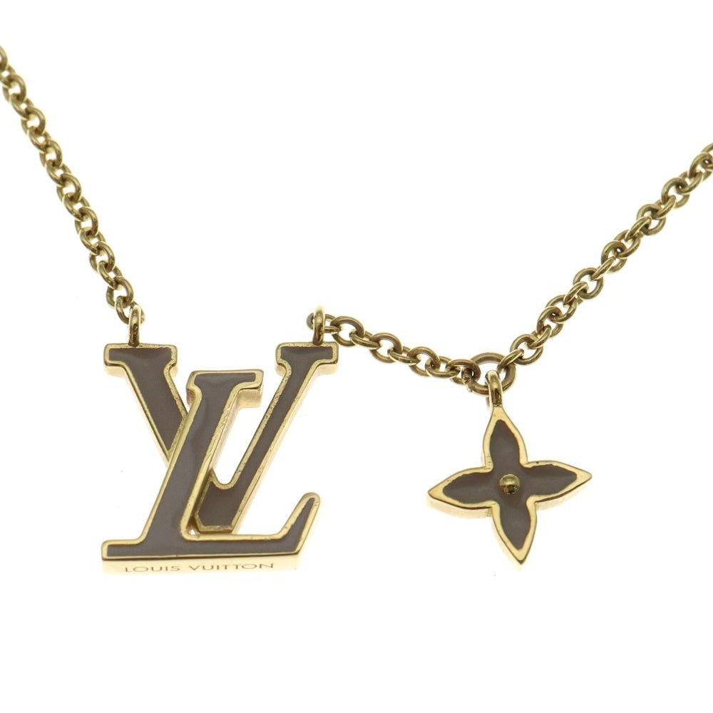 LOUIS VUITTON(ルイヴィトン) ネックレス・LV アイコニック エナメル S00 M02146 ネックレス ゴールド レディース