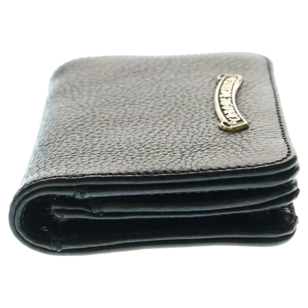 CHROME HEARTS(クロムハーツ) CRD CSE3PKTWDV1 アーチロゴプレート3ポケットレザーカードケース ブラック