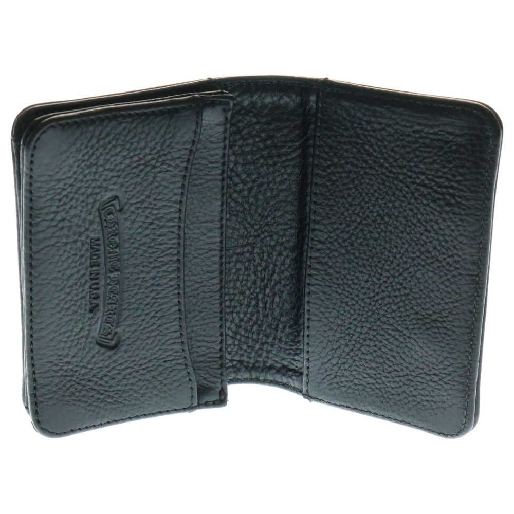CHROME HEARTS(クロムハーツ) CRD CSE3PKTWDV1 アーチロゴプレート3ポケットレザーカードケース ブラック