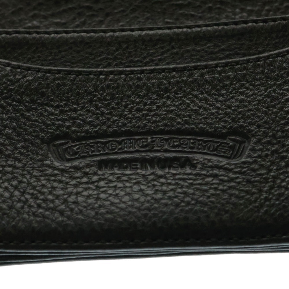 CHROME HEARTS(クロムハーツ) CRD CSE3PKTWDV1 アーチロゴプレート3ポケットレザーカードケース ブラック