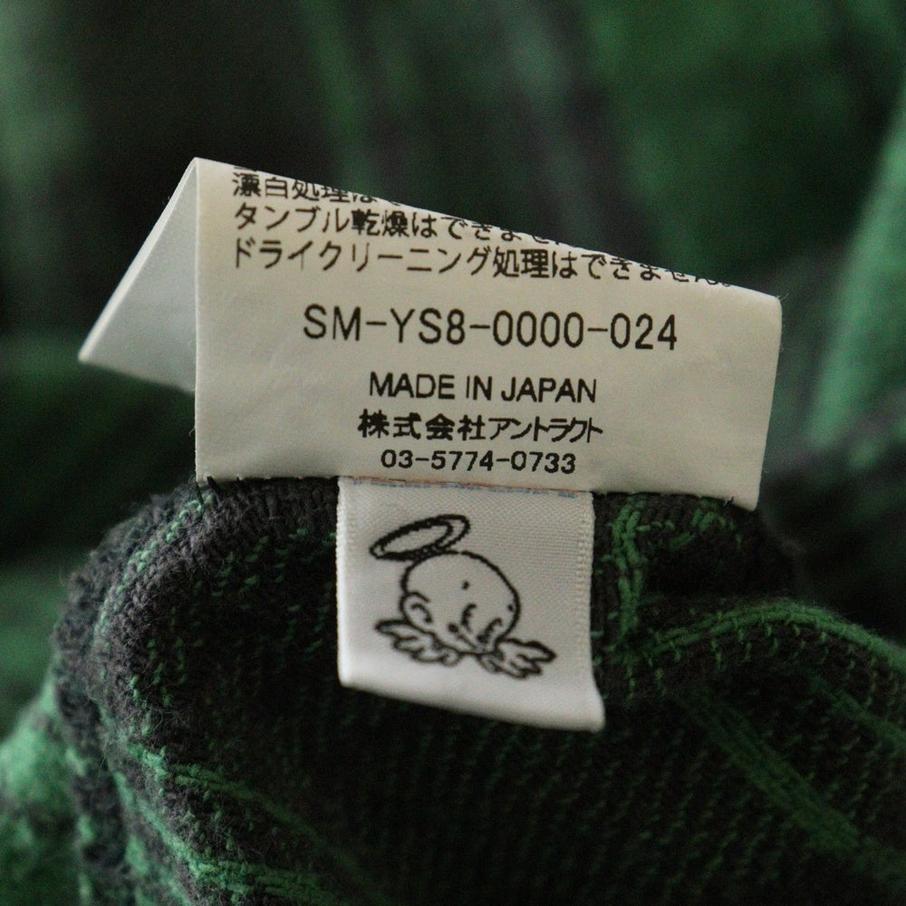 SAINT MICHAEL(セントマイケル) 24SS FRNL CHECKSHIRTS チェックシャツ 長袖シャツ グリーン SM-YS8-0000-024