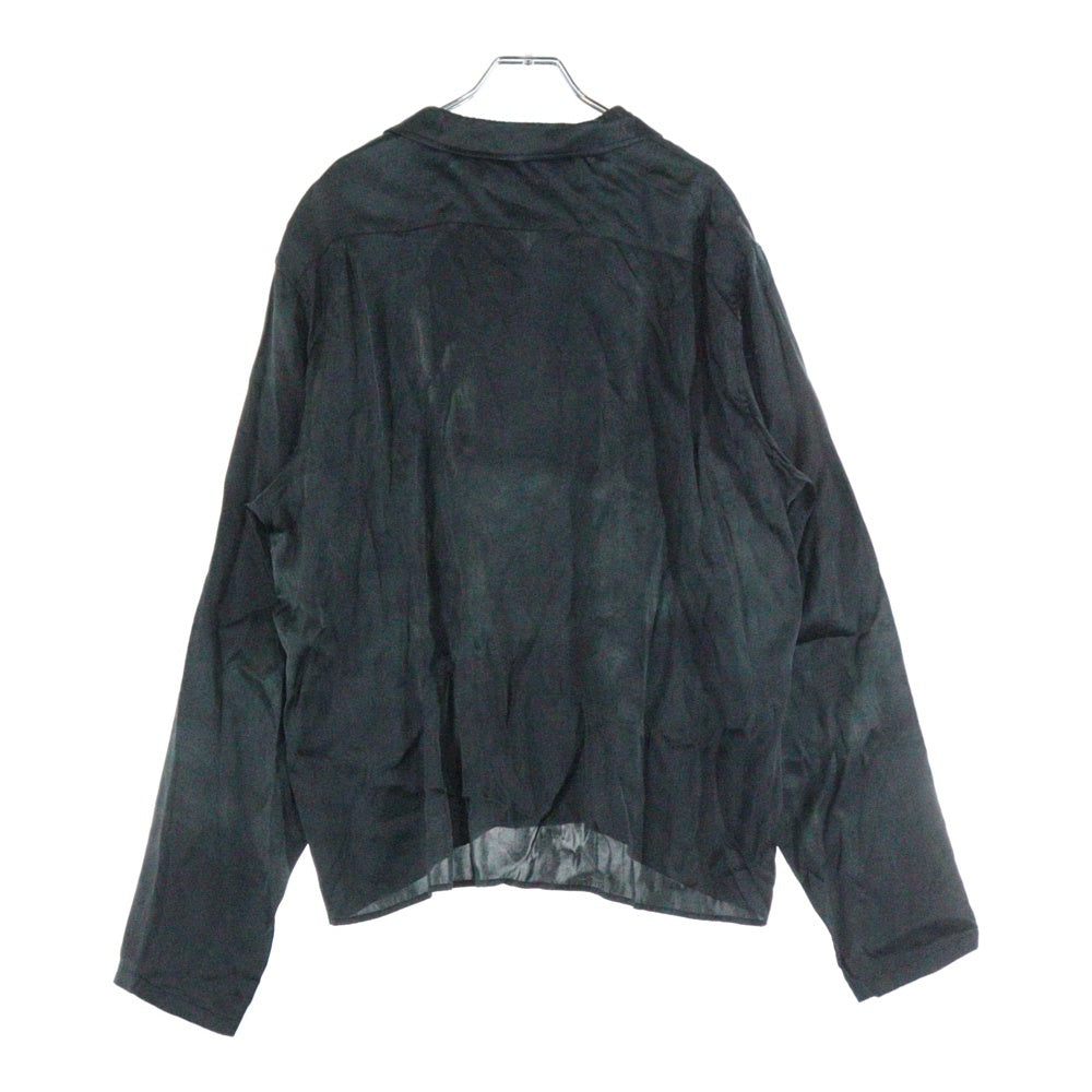 Acne Studios(アクネ ストゥディオズ) プリントボタンアップシャツ 長袖シャツ ブラック FN-MN-SHIR000850