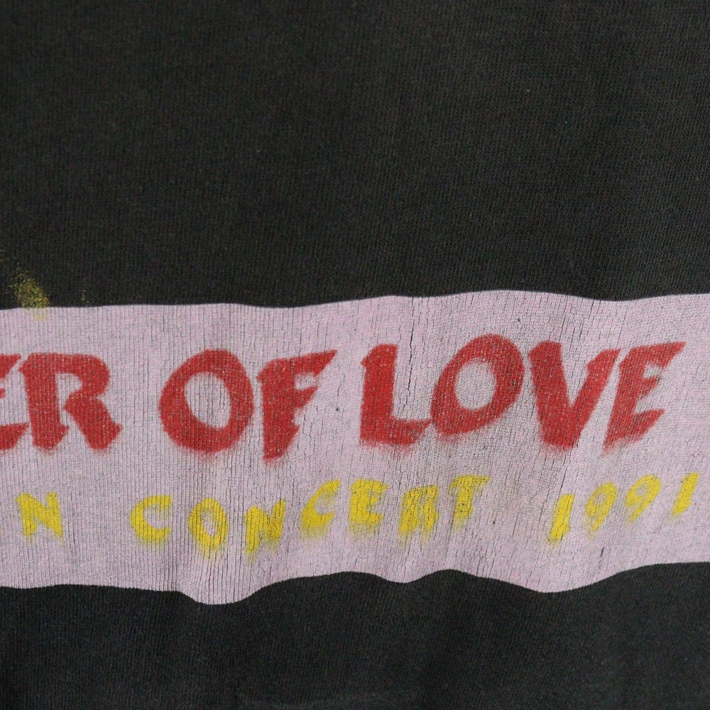 VINTAGE(ヴィンテージ) 90's Luther Vandross Power Of Love ルーサーヴァンドロス プリントTシャツ 半袖カットソー ブラック