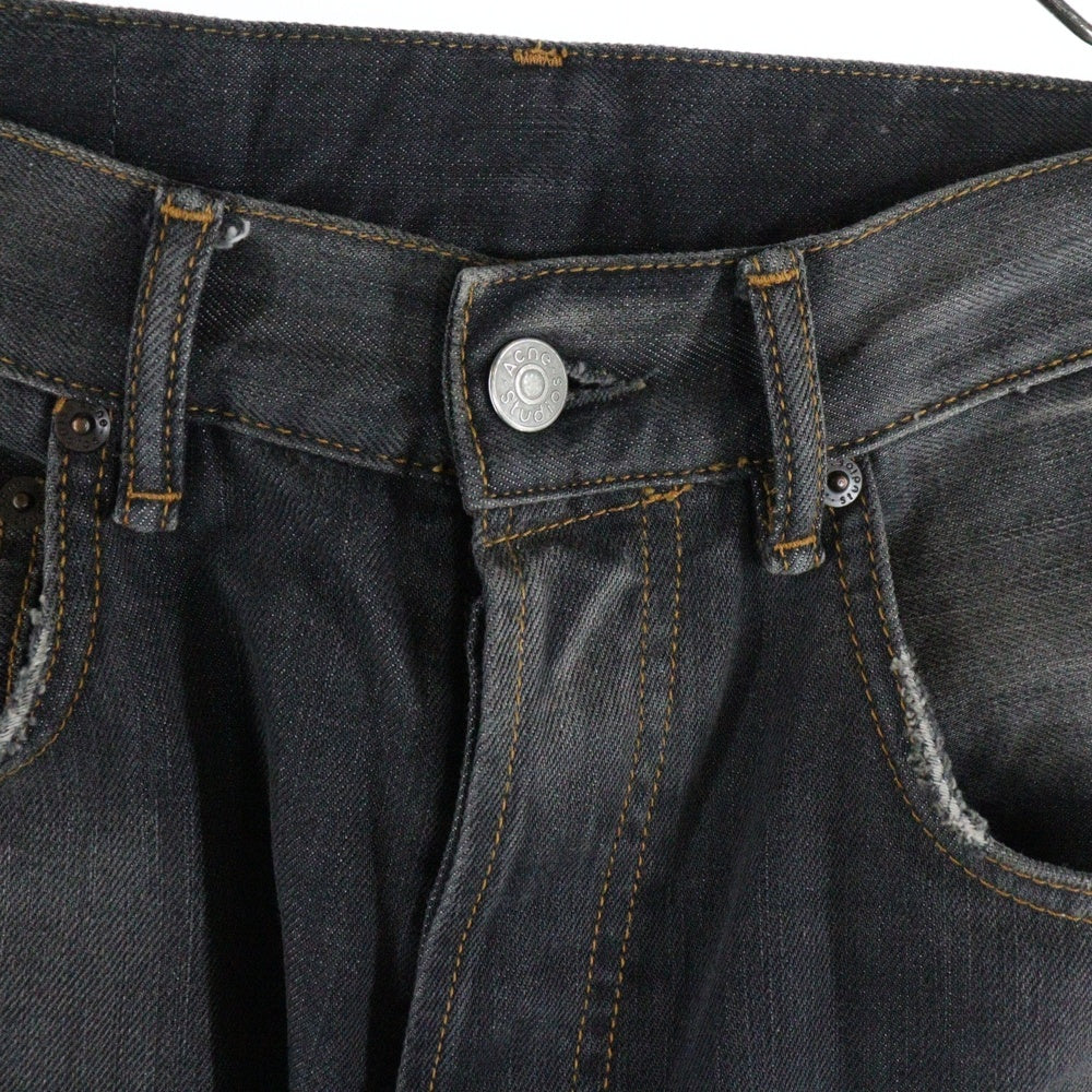 Acne Studios(アクネ ストゥディオズ) 2021M BLACK TRAFALGAR ルーズフィット ブラックデニムパンツ ブラック B00393