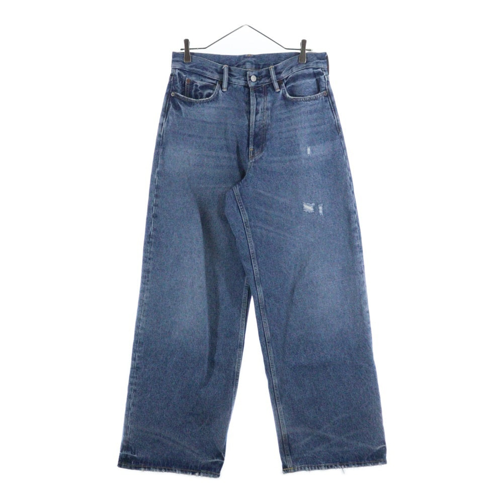 Acne Studios(アクネ ストゥディオズ) 1981 U VINTAGE BLUE コットン ワイドレッグ デニムパンツ ブルー C00087