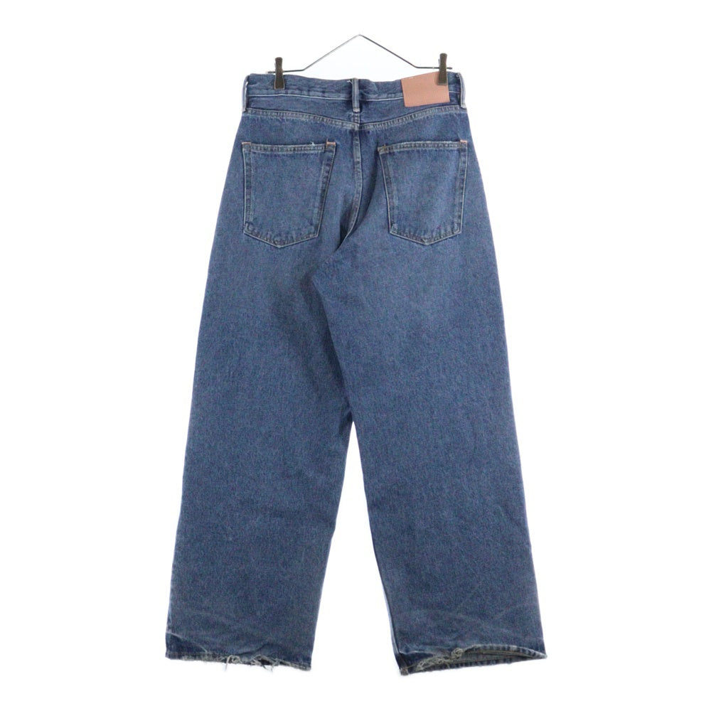Acne Studios(アクネ ストゥディオズ) 1981 U VINTAGE BLUE コットン ワイドレッグ デニムパンツ ブルー C00087