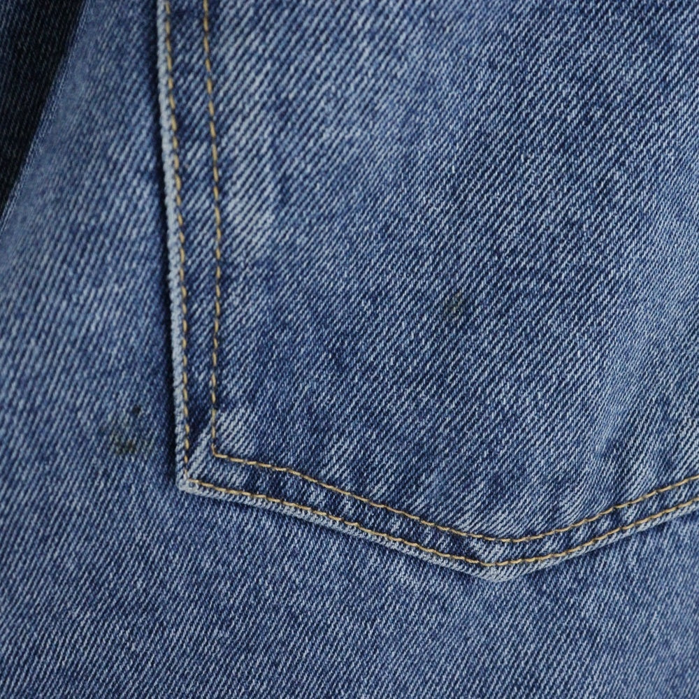Acne Studios(アクネ ストゥディオズ) 1981 U VINTAGE BLUE コットン ワイドレッグ デニムパンツ ブルー C00087