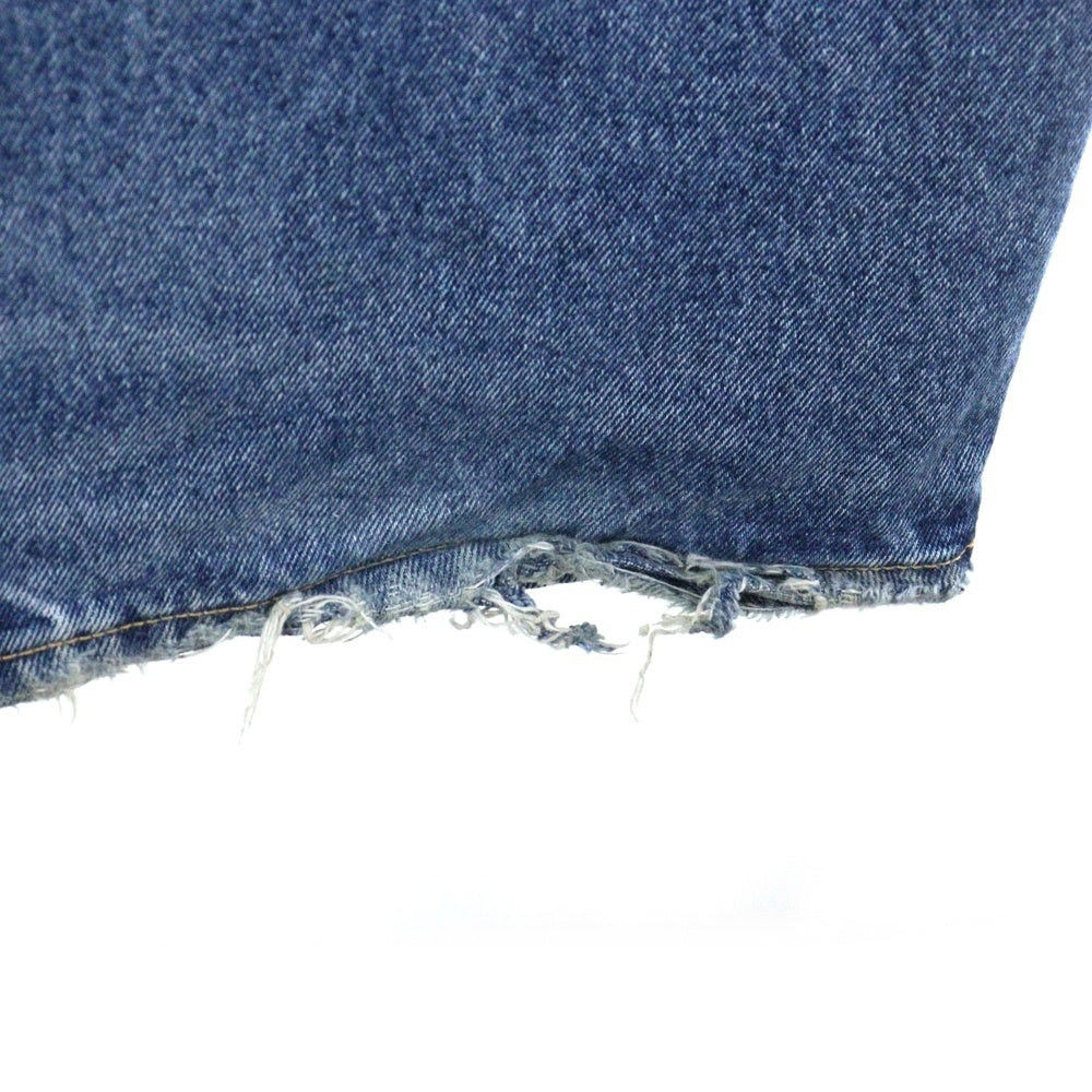 Acne Studios(アクネ ストゥディオズ) 1981 U VINTAGE BLUE コットン ワイドレッグ デニムパンツ ブルー C00087