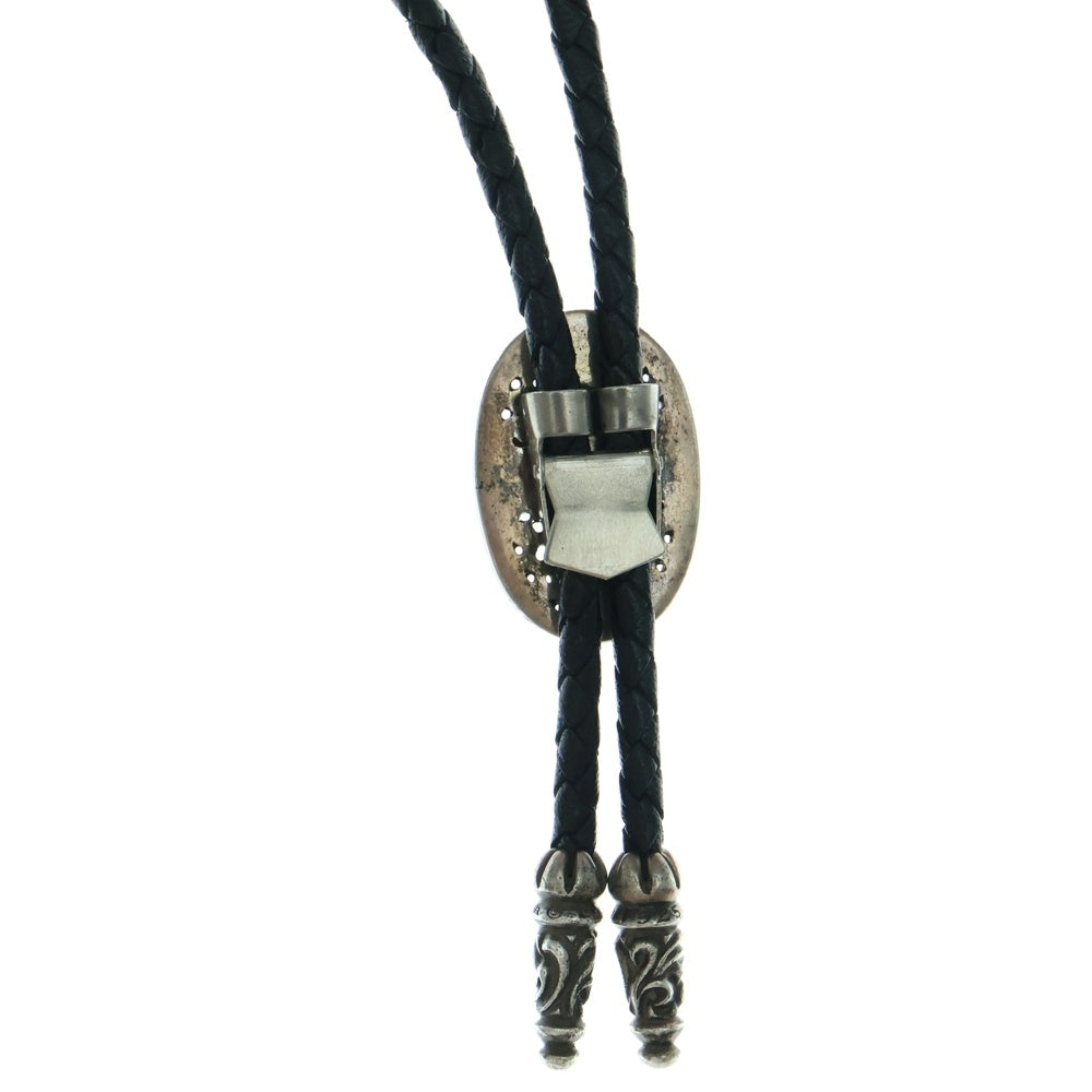 CHROME HEARTS(クロムハーツ) BOLOTIE OVALTINY タイニークラシックオーバルクロス ループタイ シルバー/ブラック BCA209