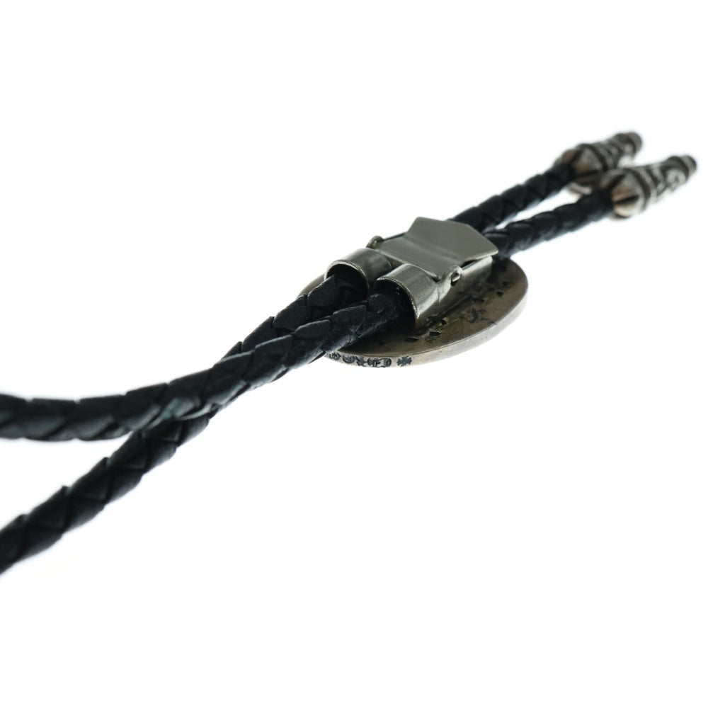 CHROME HEARTS(クロムハーツ) BOLOTIE OVALTINY タイニークラシックオーバルクロス ループタイ シルバー/ブラック BCA209