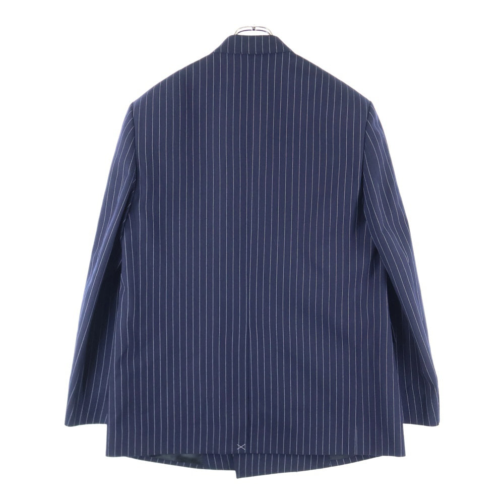 CELINE(セリーヌ) Classic Tailored Jacket 6B ストライプダブルブレストテーラードジャケット 2V16H399U ネイビー