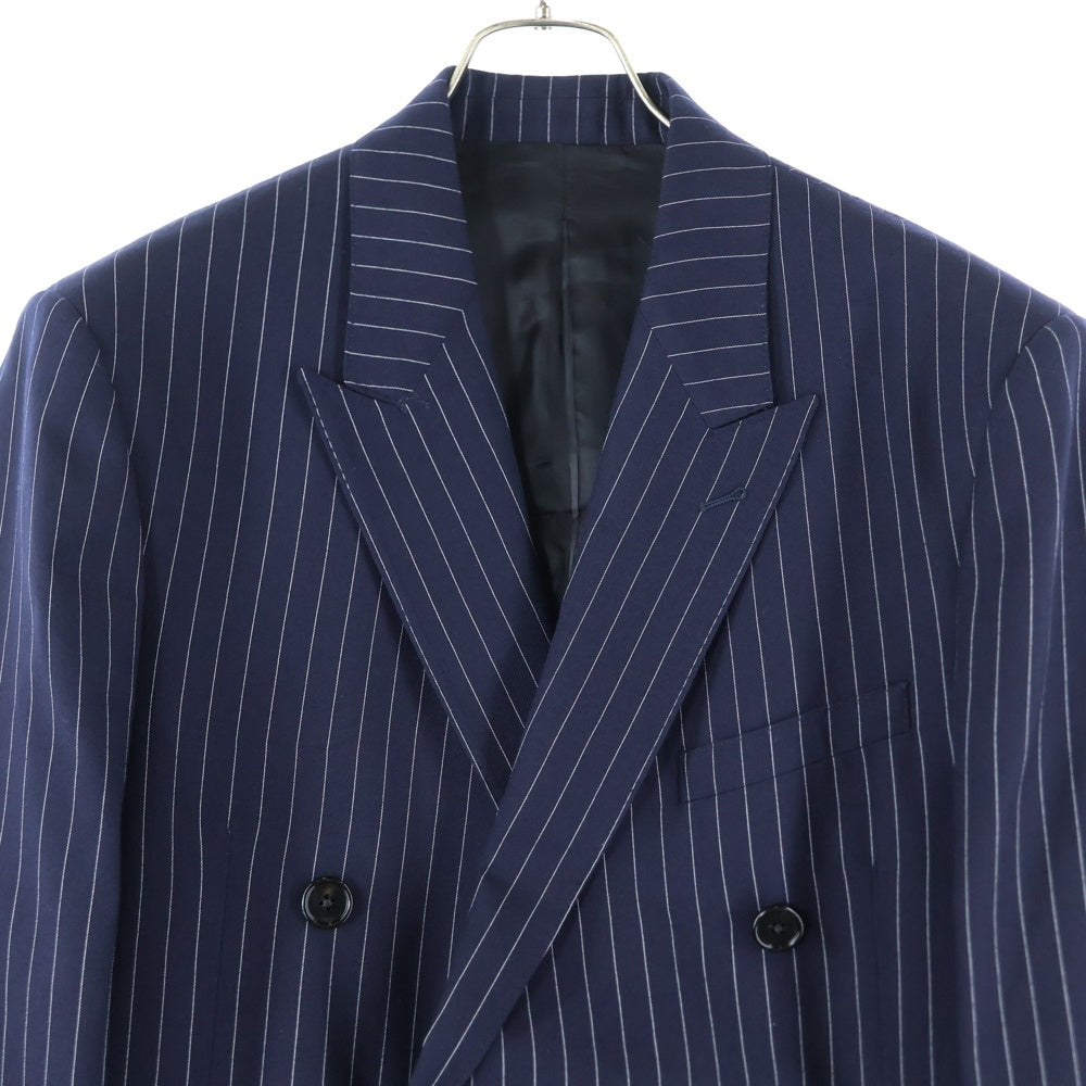 CELINE(セリーヌ) Classic Tailored Jacket 6B ストライプダブルブレストテーラードジャケット 2V16H399U ネイビー