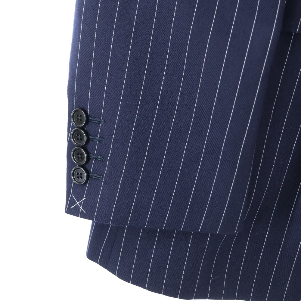 CELINE(セリーヌ) Classic Tailored Jacket 6B ストライプダブルブレストテーラードジャケット 2V16H399U ネイビー