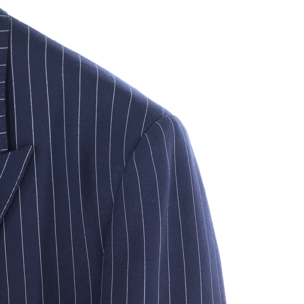 CELINE(セリーヌ) Classic Tailored Jacket 6B ストライプダブルブレストテーラードジャケット 2V16H399U ネイビー