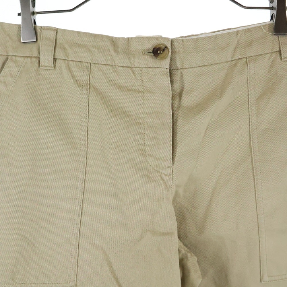 miumiu(ミュウミュウ) ロゴ チノ バミューダ コットンパンツMP1648 1UPX F0065