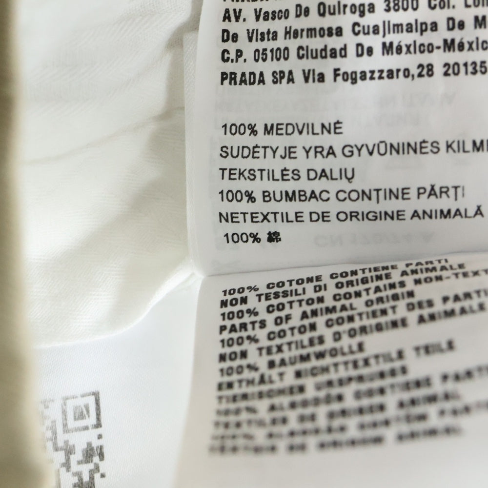 miumiu(ミュウミュウ) ロゴ チノ バミューダ コットンパンツMP1648 1UPX F0065