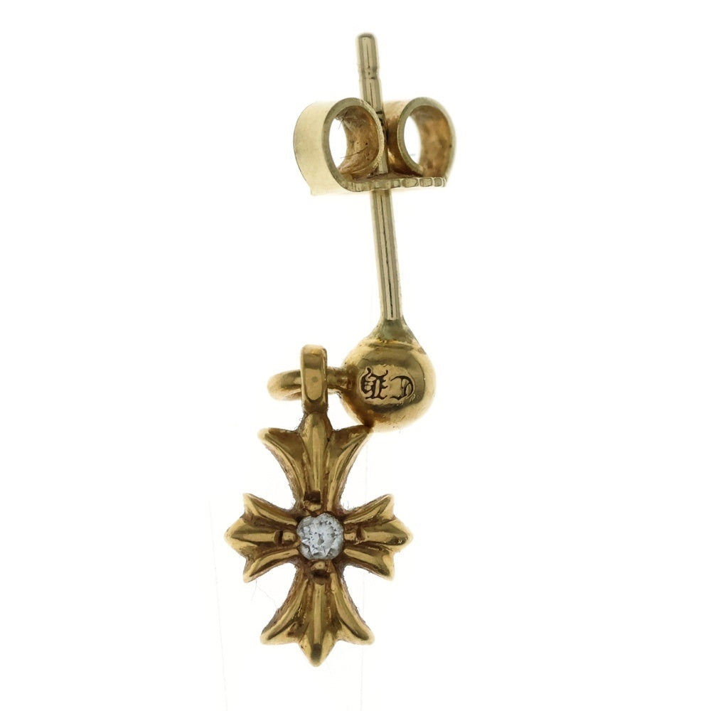 CHROME HEARTS(クロムハーツ) 22K TNY E CH PLS 1DIA タイニーE CHプラス ドロップピアス 1ダイヤ ゴールド BCA024