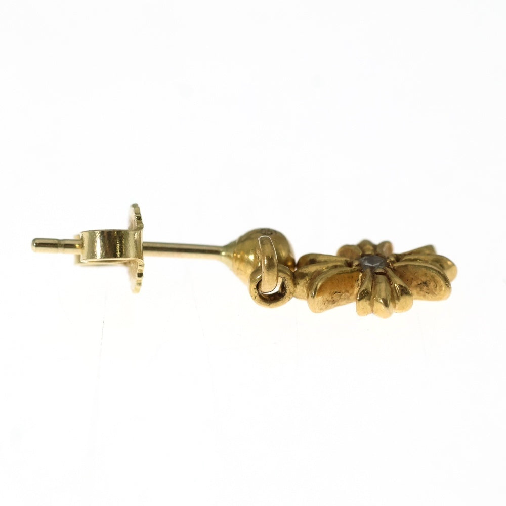 CHROME HEARTS(クロムハーツ) 22K TNY E CH PLS 1DIA タイニーE CHプラス ドロップピアス 1ダイヤ ゴールド BCA024