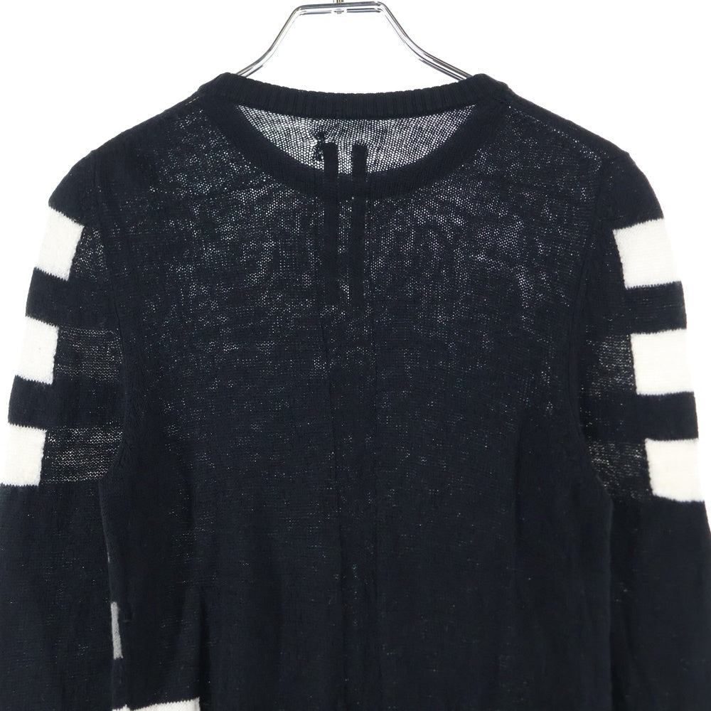 Rick Owens(リックオウエンス) 20SS クロップドボーダー切替ニットRP20S1624-KTG レディース