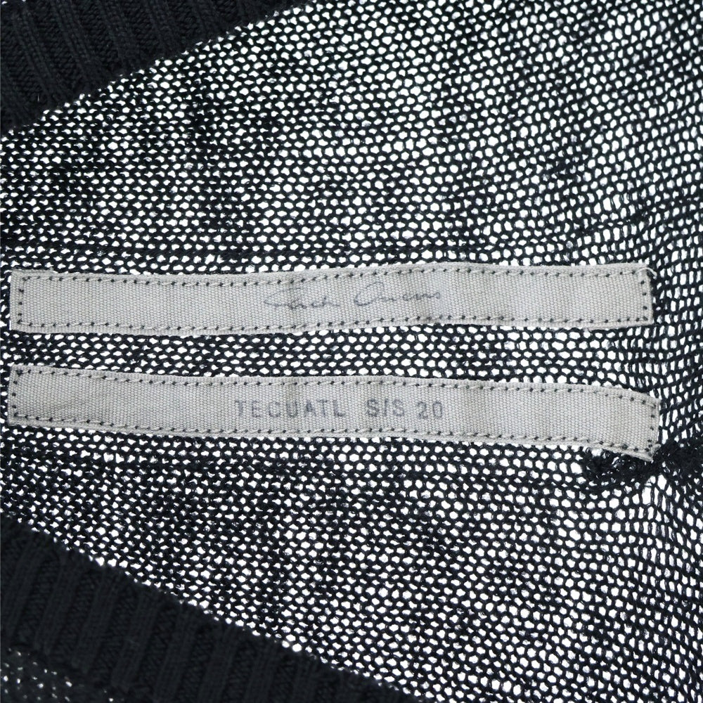 Rick Owens(リックオウエンス) 20SS クロップドボーダー切替ニットRP20S1624-KTG レディース