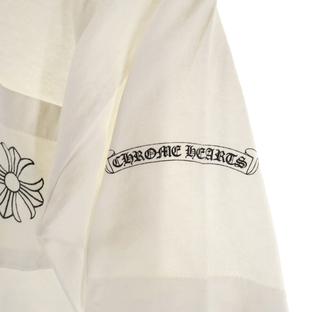 CHROME HEARTS(クロムハーツ) OLD Maribu Framed Cross Tee マリブ限定 フレームクロスプリント 半袖Tシャツ カットソー ホワイト