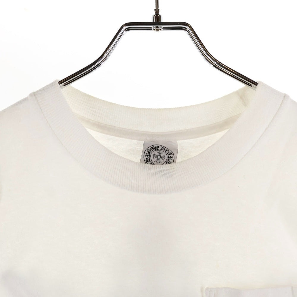 CHROME HEARTS(クロムハーツ) OLD オールドモデル バッククロスホースシュー ホースシュープリントポケット 半袖Tシャツ カットソー ホワイト