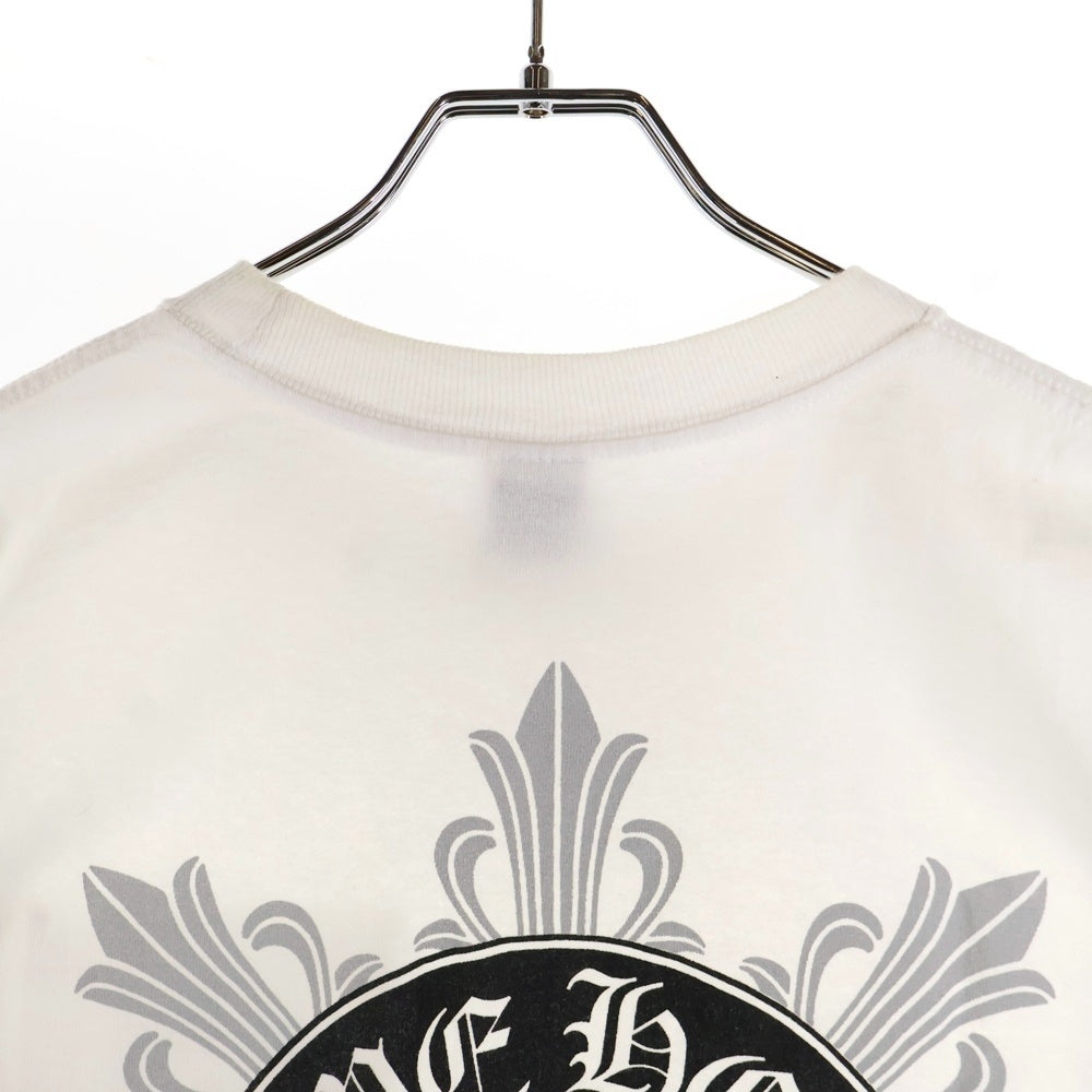 CHROME HEARTS(クロムハーツ) OLD オールドモデル バッククロスホースシュー ホースシュープリントポケット 半袖Tシャツ カットソー ホワイト