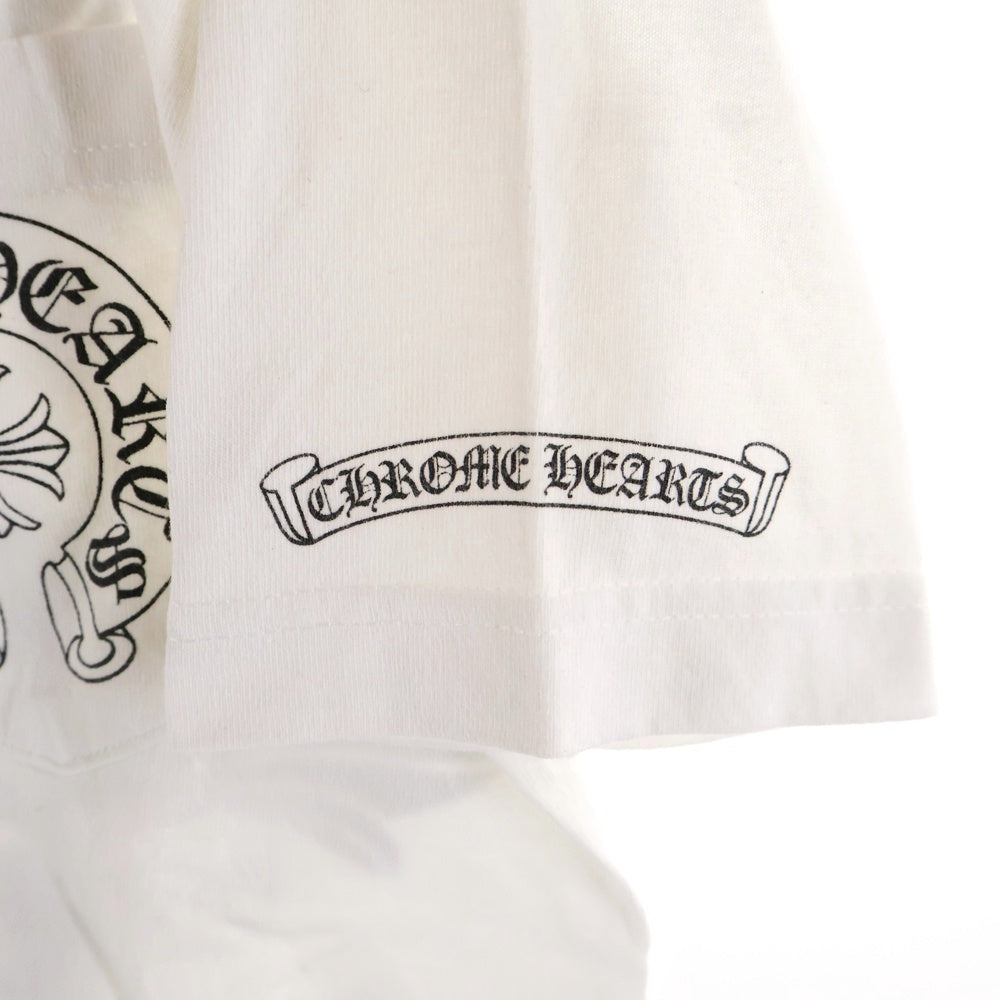 CHROME HEARTS(クロムハーツ) OLD オールドモデル バッククロスホースシュー ホースシュープリントポケット 半袖Tシャツ カットソー ホワイト