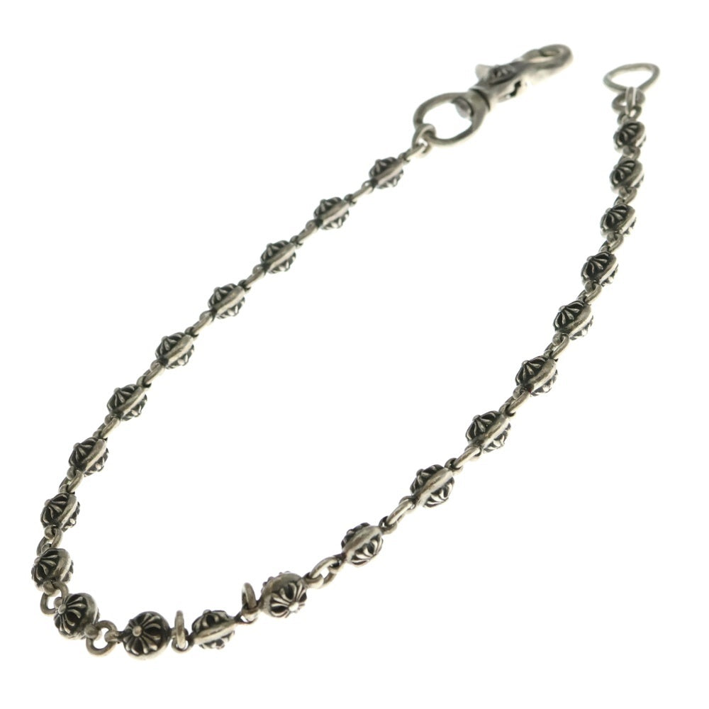 CHROME HEARTS(クロムハーツ) 2BALL LONG-S/1クリップロング#2クロスボール ウォレットチェーン シルバー BCA386