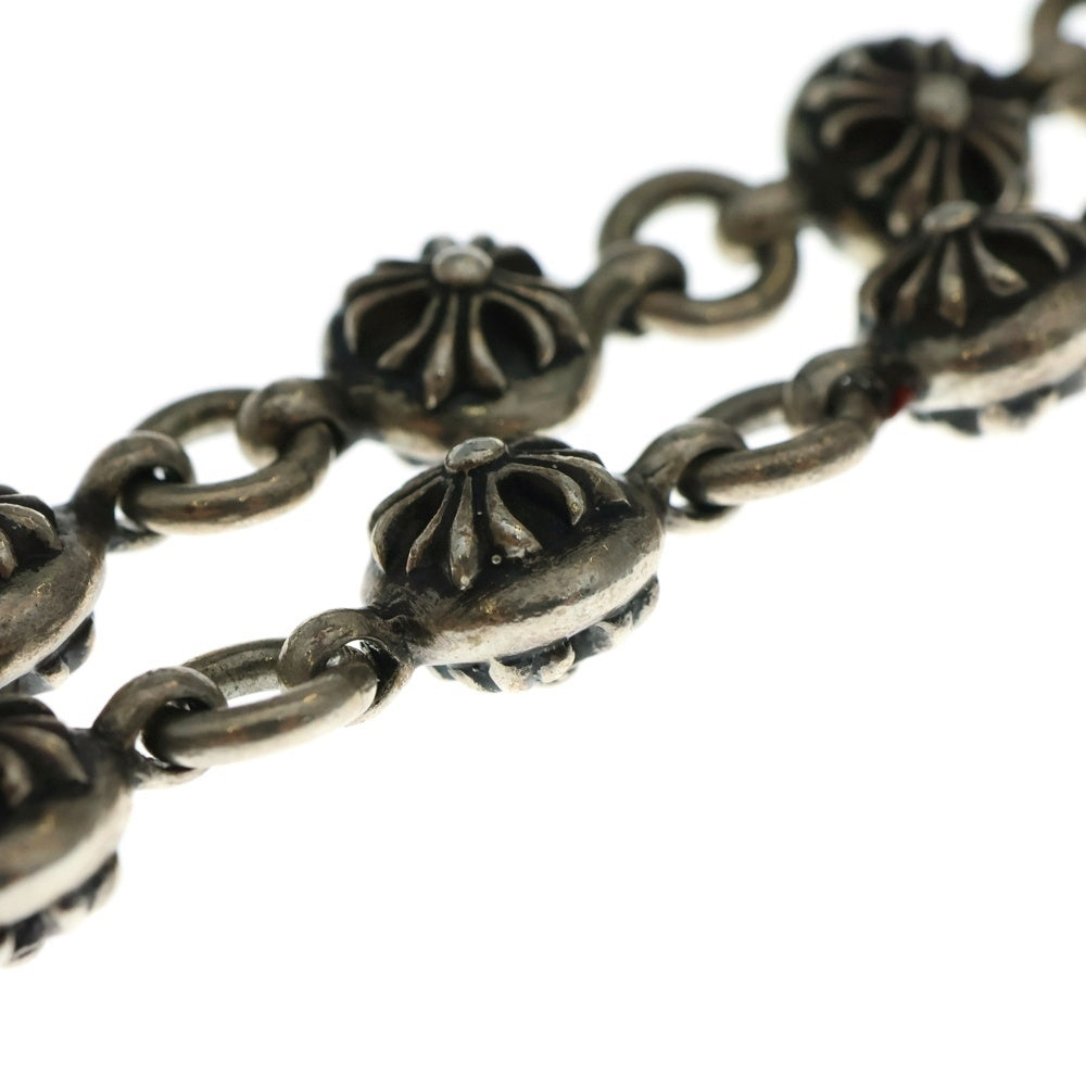 CHROME HEARTS(クロムハーツ) 2BALL LONG-S/1クリップロング#2クロスボール ウォレットチェーン シルバー BCA386