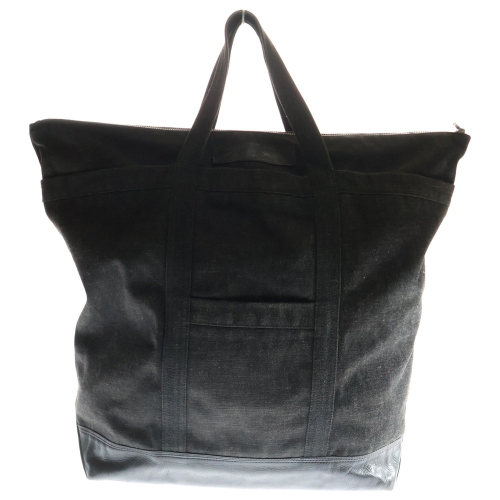 CHROME HEARTS(クロムハーツ) ×UNITED ARROWS 25周年 250個限定 クロスパッチ ダガージップ デニムトートバッグ ブラック
