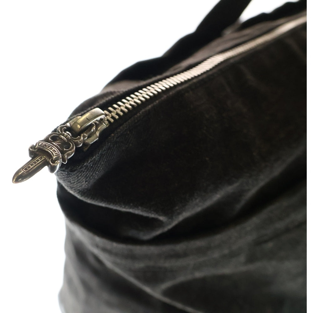 CHROME HEARTS(クロムハーツ) ×UNITED ARROWS 25周年 250個限定 クロスパッチ ダガージップ デニムトートバッグ ブラック