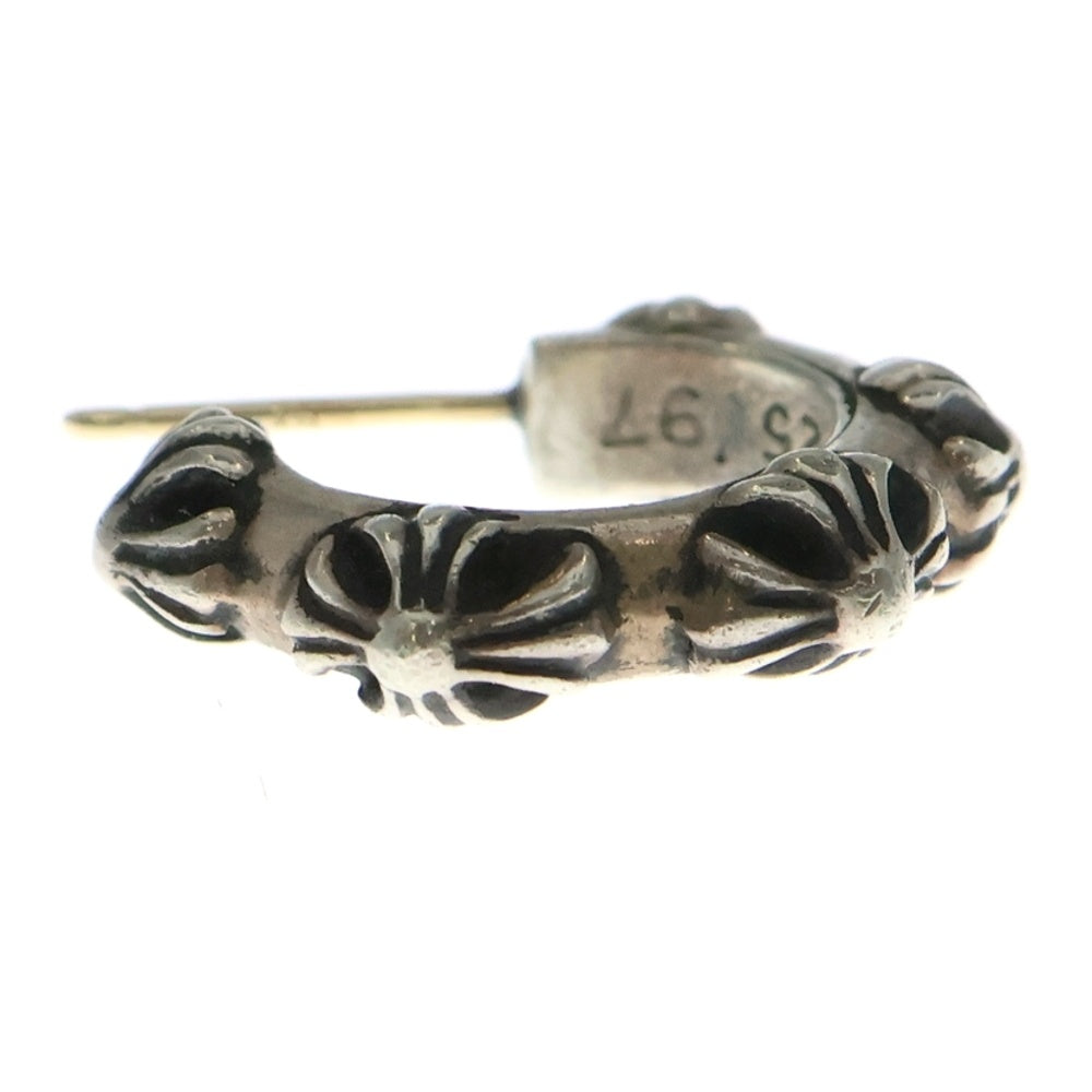 CHROME HEARTS(クロムハーツ) HOOP CROSS クロスバンド フープピアス シルバー BCA100