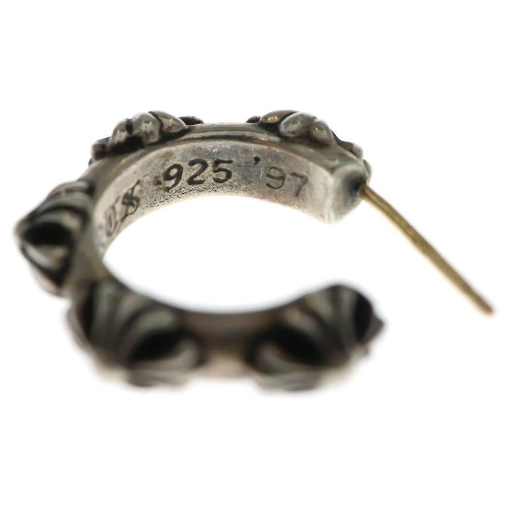 CHROME HEARTS(クロムハーツ) HOOP CROSS クロスバンド フープピアス シルバー BCA100