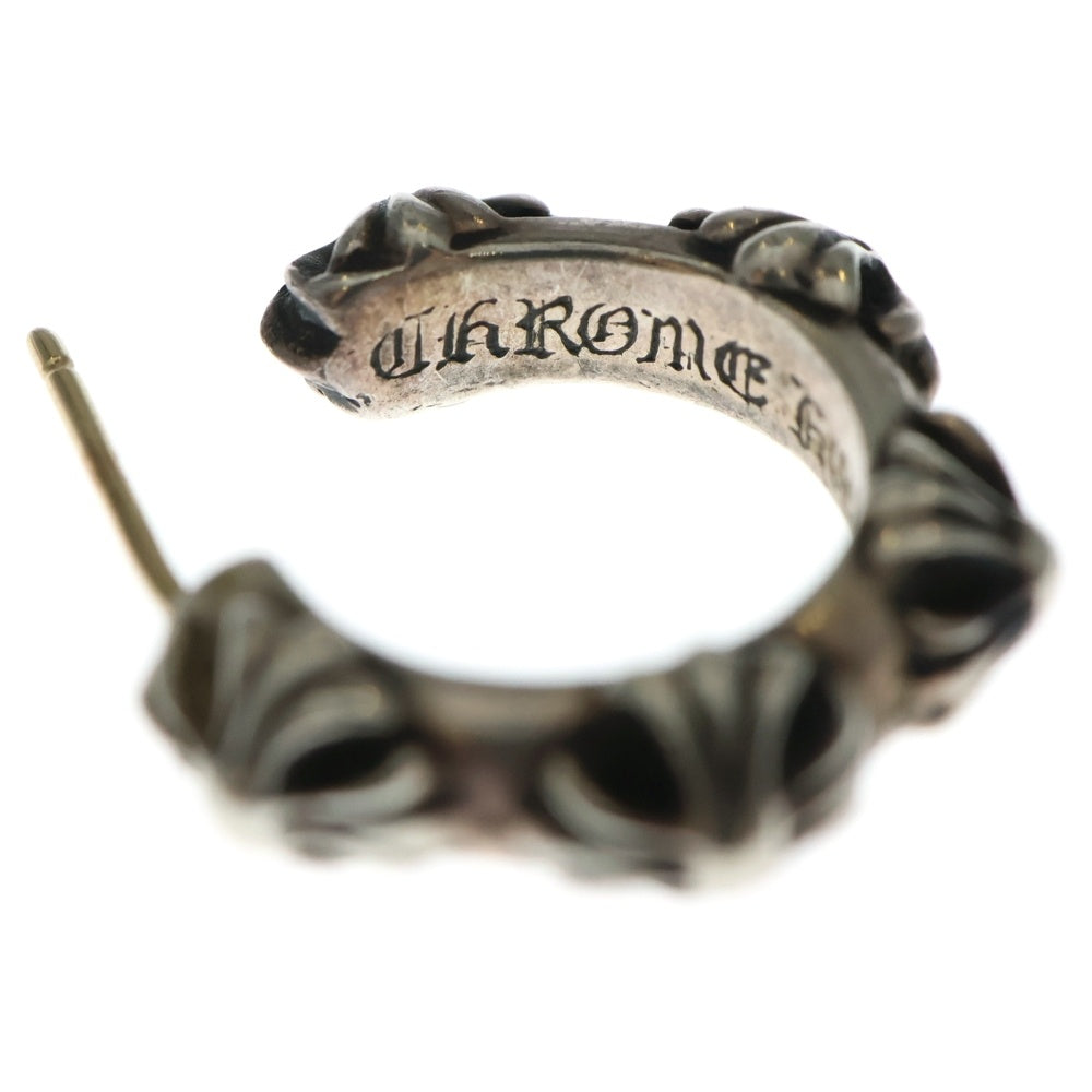 CHROME HEARTS(クロムハーツ) HOOP CROSS クロスバンド フープピアス シルバー BCA100