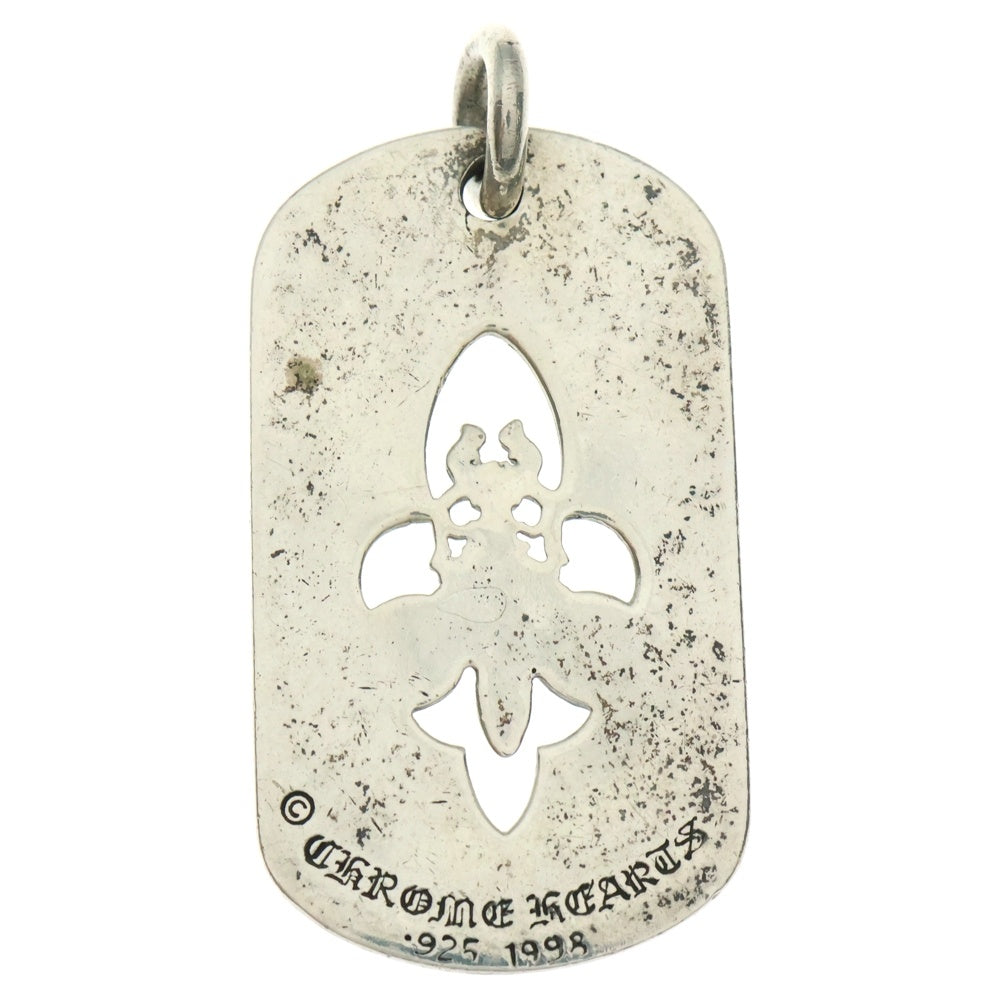 CHROME HEARTS(クロムハーツ) D TAG SML FLE DAG フレアダガードッグタグ スモールドッグタグ ネックレストップ シルバー