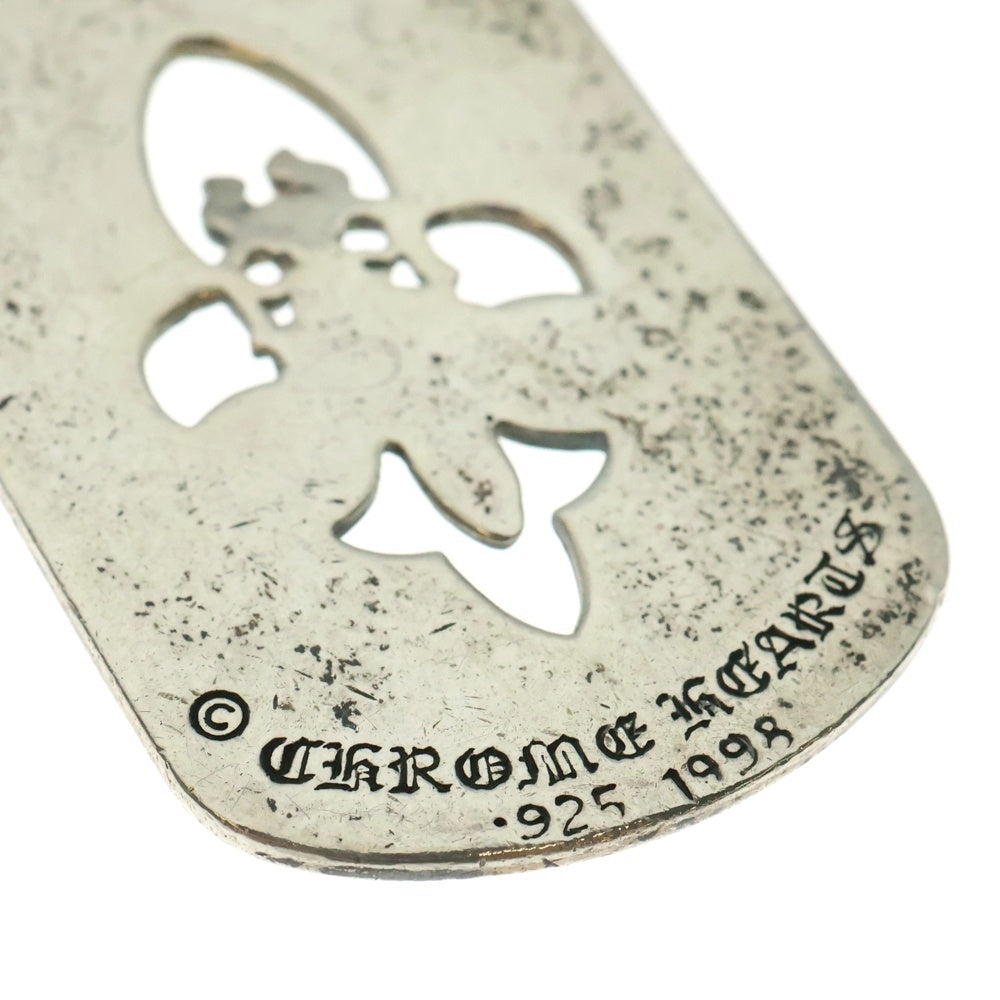 CHROME HEARTS(クロムハーツ) D TAG SML FLE DAG フレアダガードッグタグ スモールドッグタグ ネックレストップ シルバー
