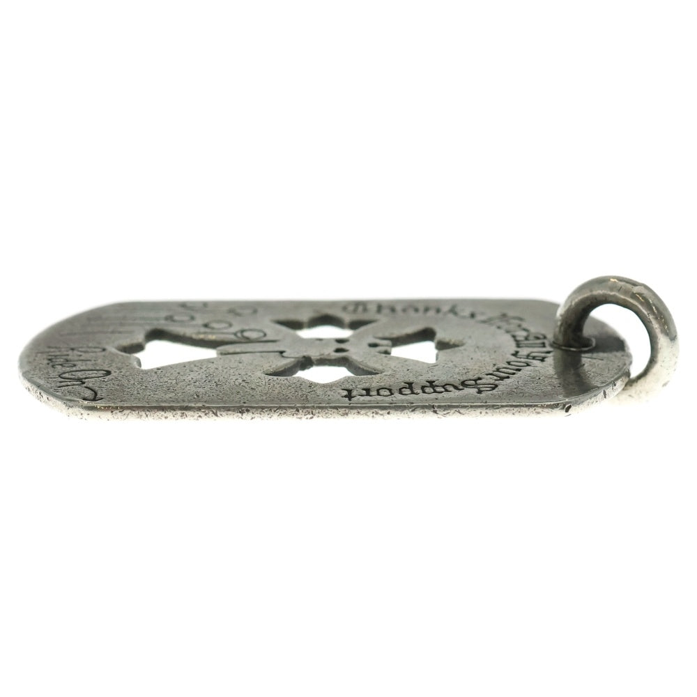 CHROME HEARTS(クロムハーツ) D TAG LRG CROSS DAGG 青山オープン記念 カットアウトクロス ダガー ラージドッグタグ ネックレストップ シルバー