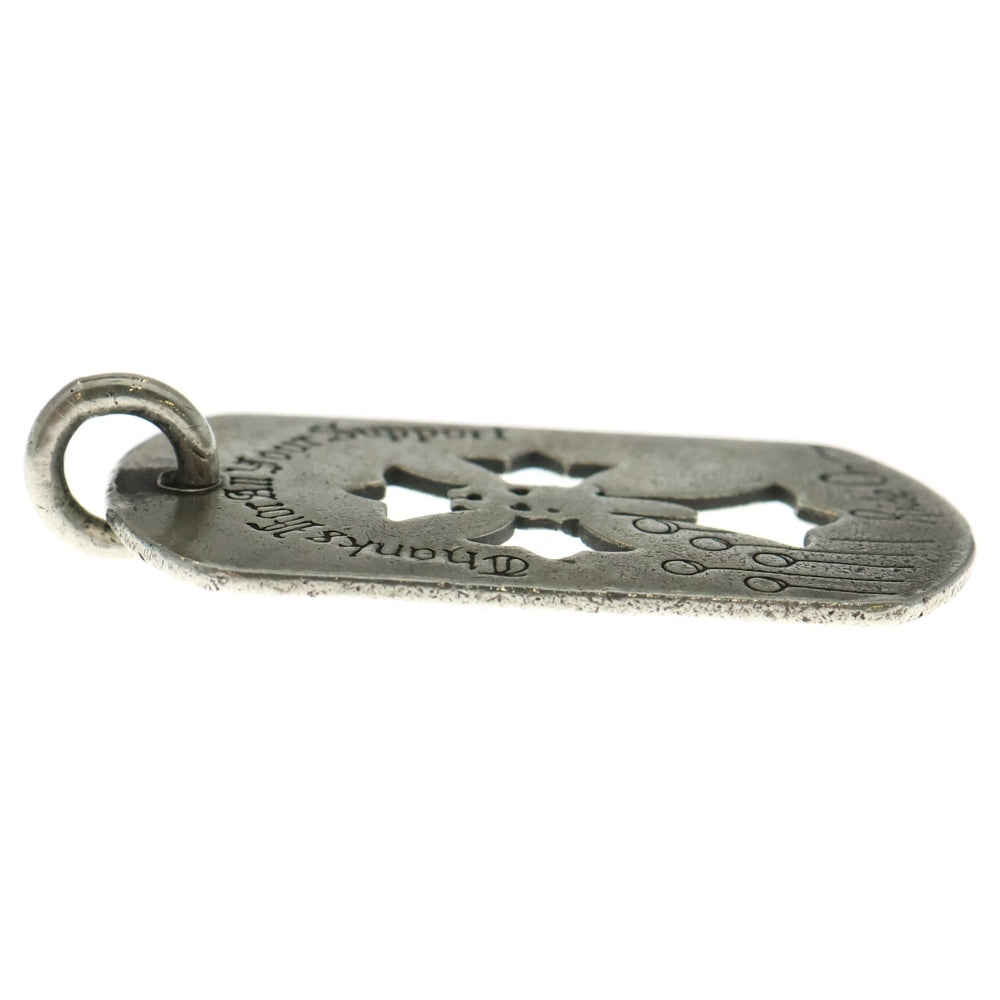 CHROME HEARTS(クロムハーツ) D TAG LRG CROSS DAGG 青山オープン記念 カットアウトクロス ダガー ラージドッグタグ ネックレストップ シルバー