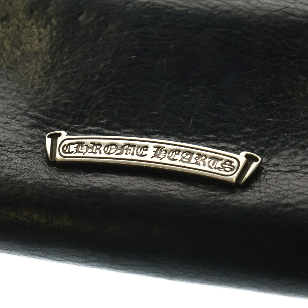 CHROME HEARTS(クロムハーツ) JUDY CROSS BALL ジュディ クロス ボール ボタン レザーウォレット 長財布 ブラック BCA366