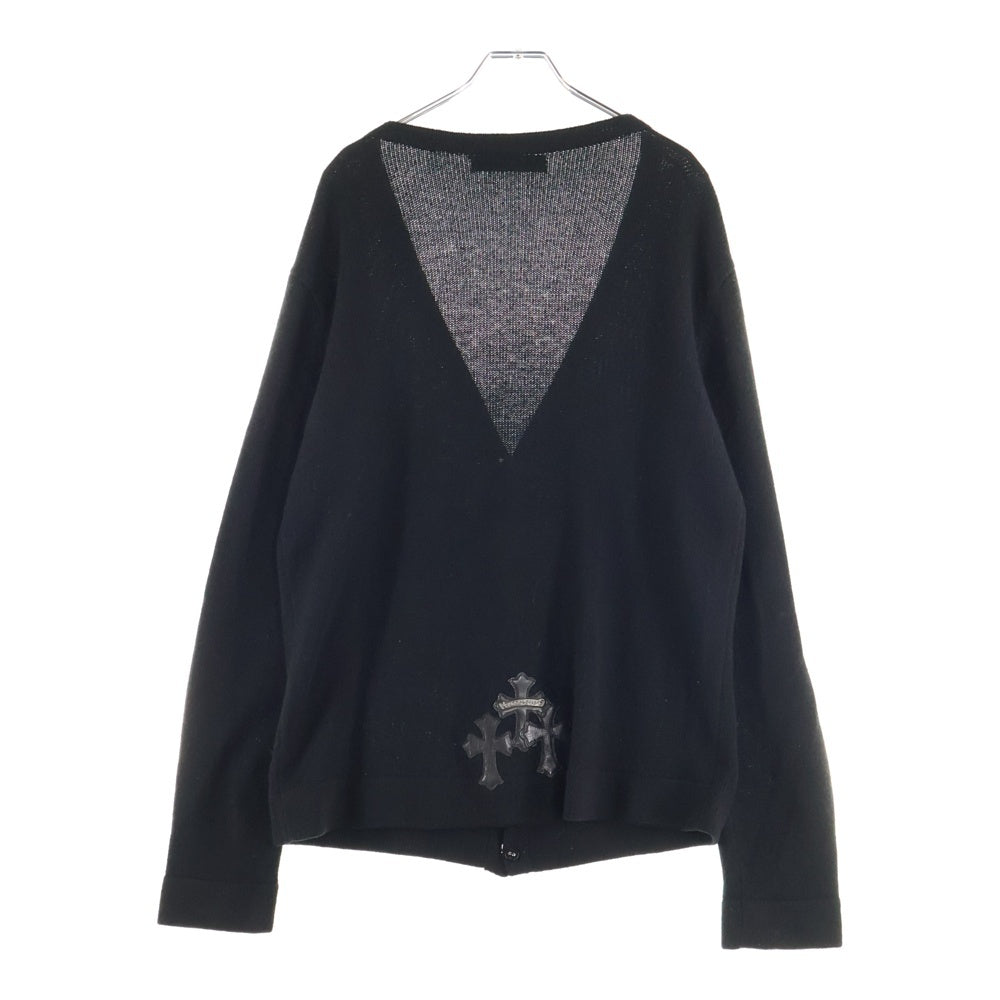 CHROME HEARTS(クロムハーツ) クロスボールボタン セメタリーパッチ カシミアカーディガン