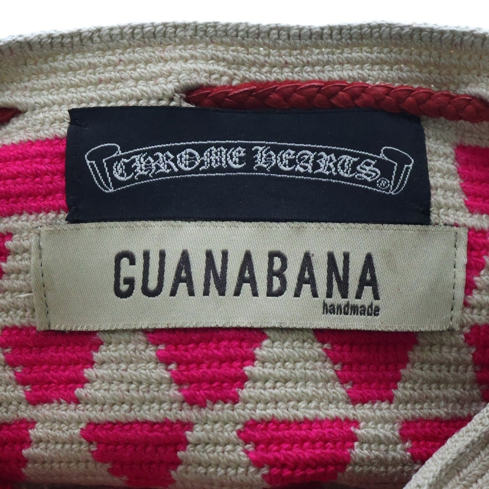 CHROME HEARTS(クロムハーツ) ×Guanabana Bucket Bag ×グアナバナ マイアミ限定 スターパッチ バケットバッグ かごバッグ ピンク