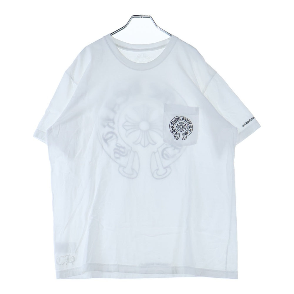 CHROME HEARTS(クロムハーツ) Horseshoe Tee ホースシューロゴ 半袖Tシャツ ホワイト