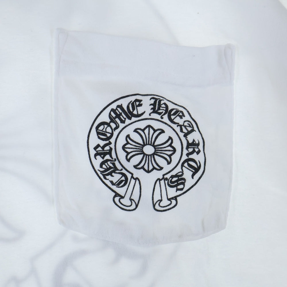CHROME HEARTS(クロムハーツ) Horseshoe Tee ホースシューロゴ 半袖Tシャツ ホワイト