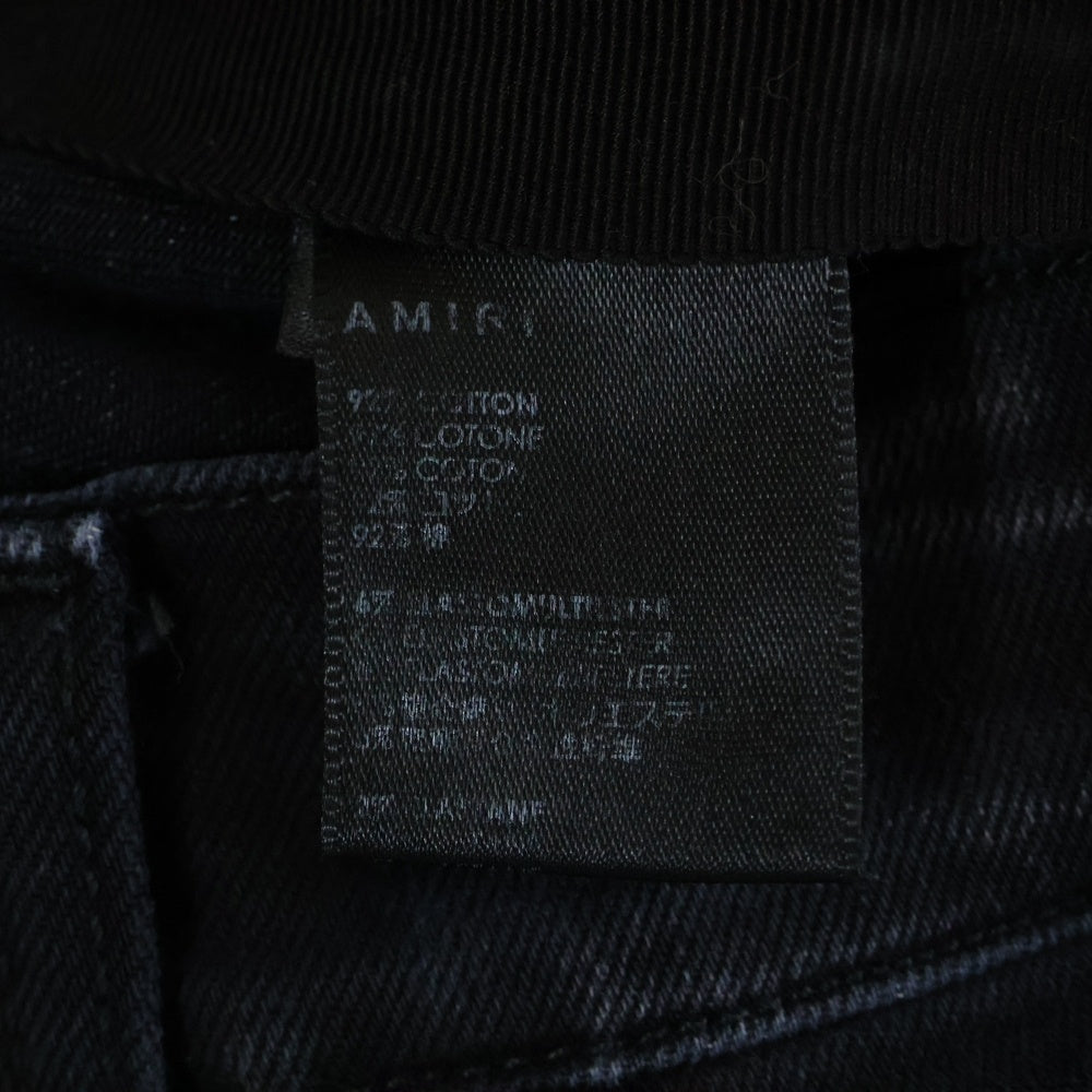 AMIRI(アミリ) クラッシュ加工スキニーデニムパンツ ジーンズ ブラック RN150712