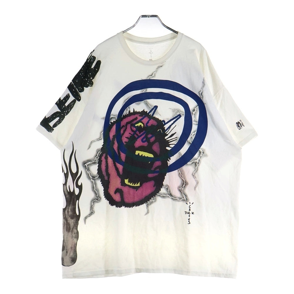 Cactus Jack(カクタスジャック) × FRAGMENT SUNRISE TEE TRAVIS SCOTT WHITE トラヴィス スコット サンライズ 両面プリント Tシャツ