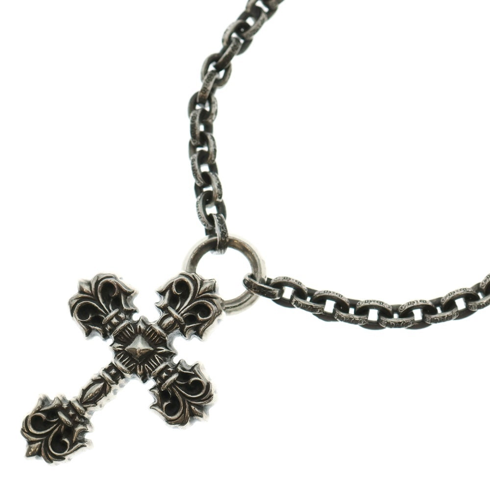 CHROME HEARTS(クロムハーツ) FILIG CROSS XS W PAPER CHAIN フィリグリークロスネックレス シルバー