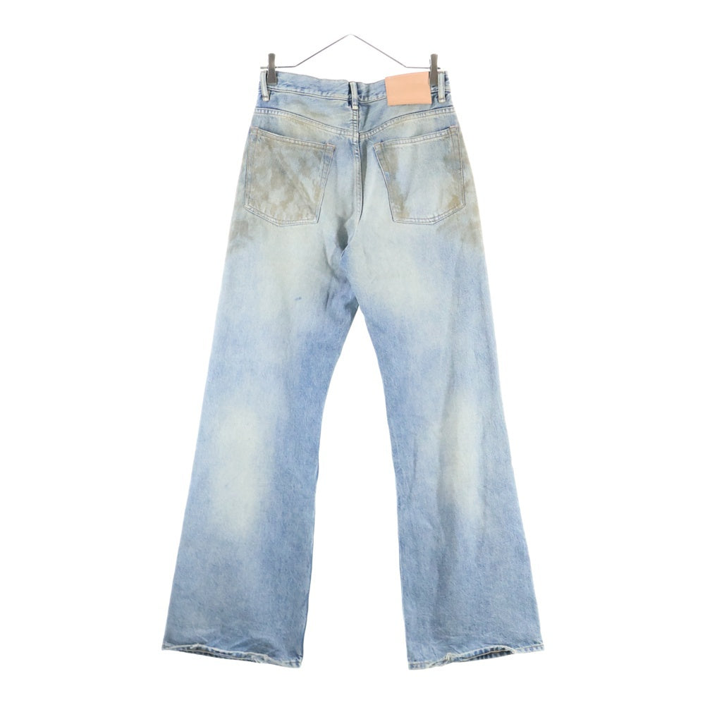 Acne Studios(アクネ ストゥディオズ) 2021M PENICILLIN ペニシリン ダメージデザイン ルーズフィット ボタンフライ デニムパンツ ジーンズ インディゴ B00403