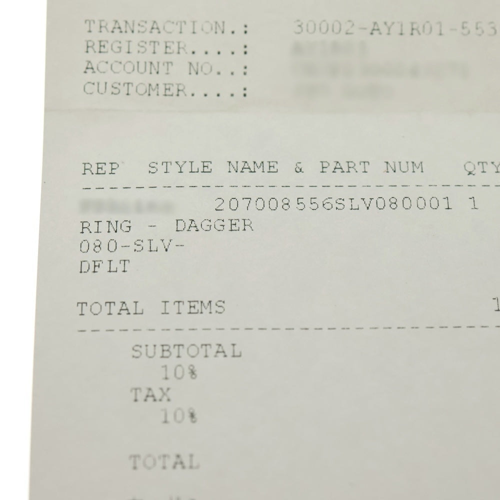 CHROME HEARTS(クロムハーツ) DAGGER ダガーリング シルバー BCA343