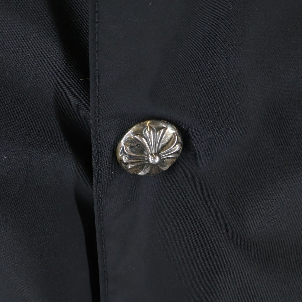 CHROME HEARTS(クロムハーツ) RIGGINS FBRC 英字プリントナイロンコーチジャケット ブルゾン ブラック